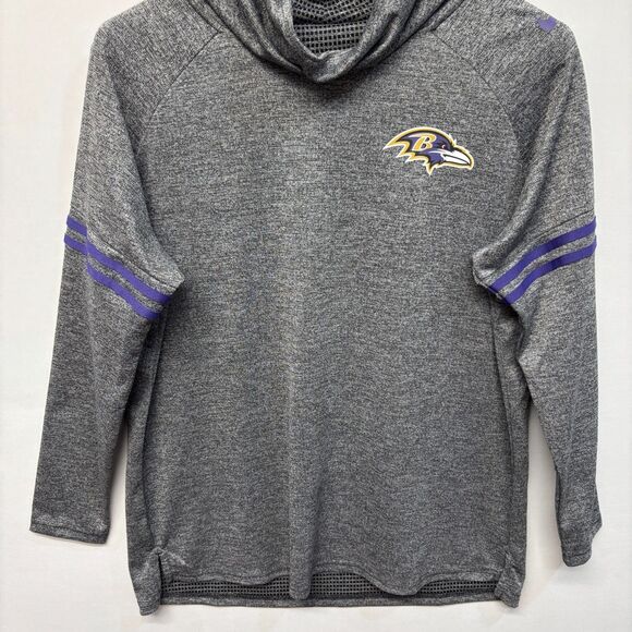 Nike Baltimore Ravens NFL Women XL Funnel Neck Lightweight Sweatshirt D060 -3 - Picture 9 of 14